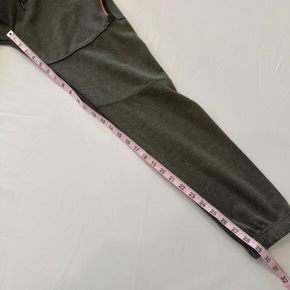 Burnside Men's Sz L Performance Jogger Pants Olive Green Army Zip Pocket BG8531 - Picture 14 of 16